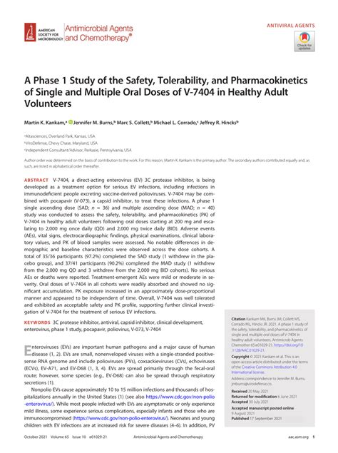 Pdf A Phase Study Of The Safety Tolerability And Pharmacokinetics