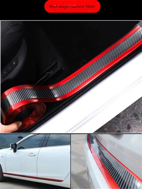 D Carbon Fiber Car Anti Scratch Protector Tape Sticker Waterproof Body