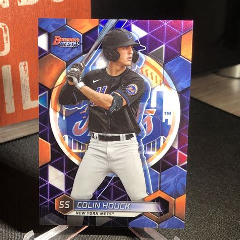 Bowmans Best Colin Houck Purple Refractor Prospect Mets