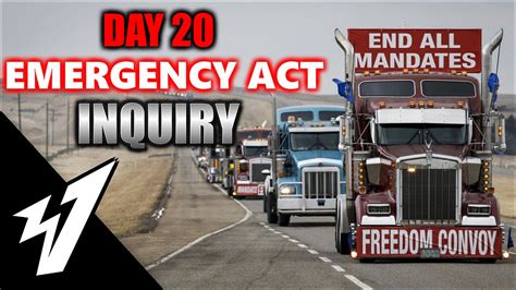 Day 20 Emergency Act Inquiry Live Coverage