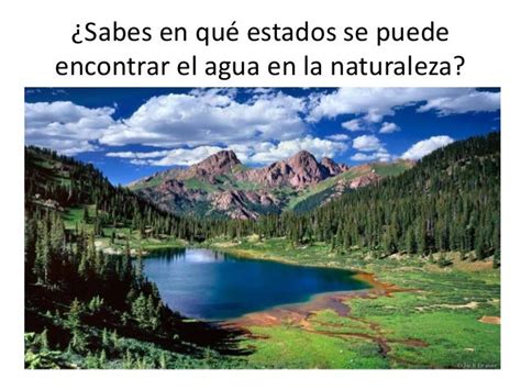 El agua en la naturaleza