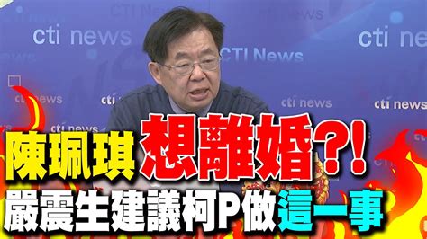 陳佩琪 想離婚 嚴震生建議柯p做 這一事 ｜發文時機為 博聲量 歷史哥揭柯p 背後操作 Youtube