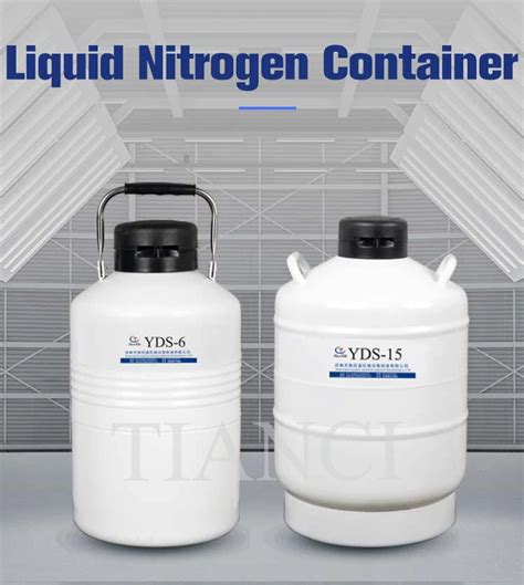 1 L Cryogenic Storage Nitrogen Dewar For Liquid Nitrogen Storage