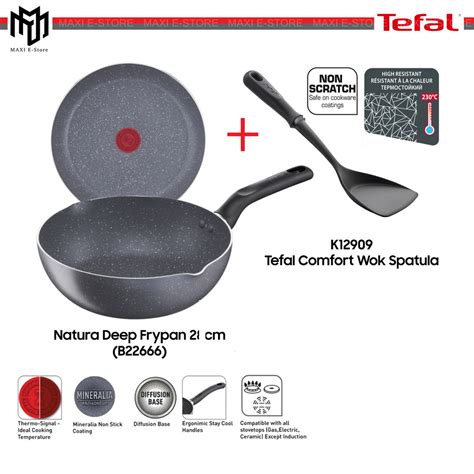 Tefal Cookware Natura Deep Frypan 28cm B22666 K12909 Tefal Comfort