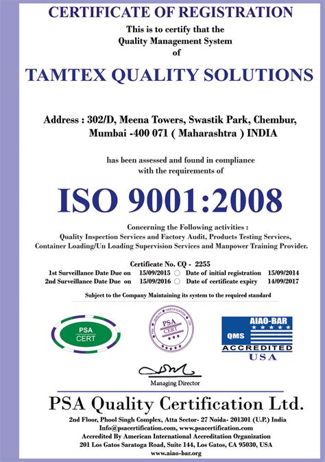 Welcome To Tamtex Inspection Companies India Inspection Services