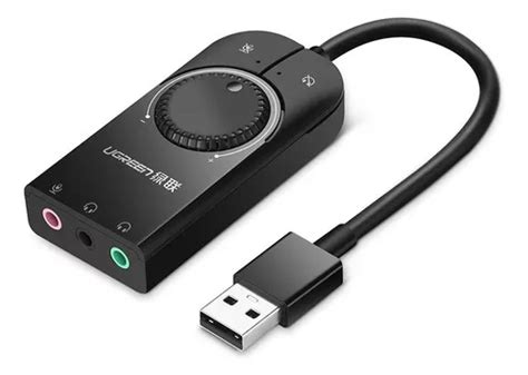 Tarjeta De Sonido Externa Usb 3 5mm Volumen Ugreen Cuotas Sin