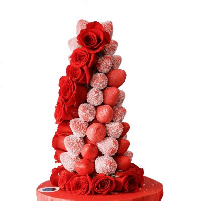 Chocolate Dipped Strawberry Tower Strawberry Planter To Tower