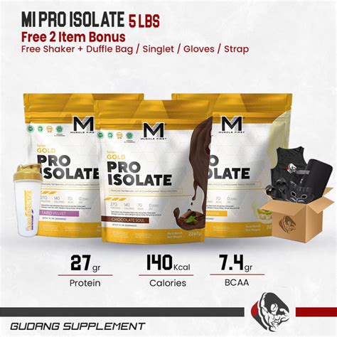 Jual M Muscle First Gold Pro Isolate Lbs Bpom Whey Protein Isolate