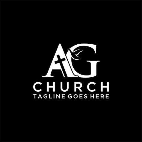 Premium Vector Ag Letter Christian Or Church Logo Design