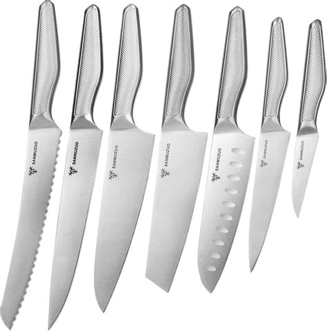 Amazon Sanmuzuo Kitchen Knives Set Pieces Stainless Steel