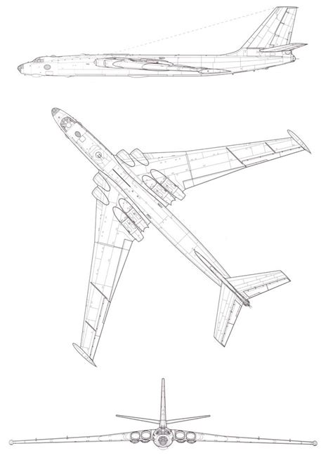 Myasishchev Ms Bison B Avia O Aeronave Referencias Para Desenho