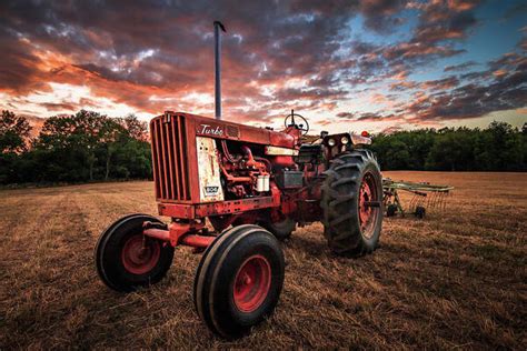 International Harvester Farmall 806 Turbo Diesel Tractor Art Print By