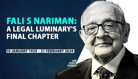 Notable Jurist Fali S Nariman Passes Away at 95 - Civilsdaily