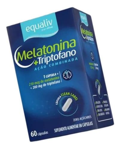 Melatonina Mcg Triptofano Mg Equaliv Capsulas Mercadolivre