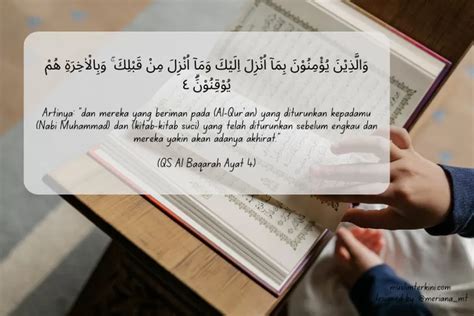 Surat Al Baqarah Ayat 4 Arab Latin Dan Artinya Tentang Ciri Ciri Orang