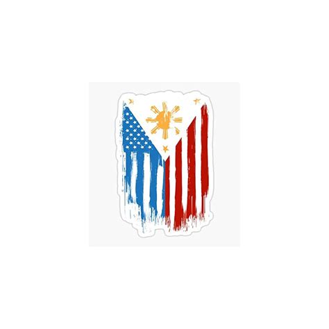 Buy American Philippines Filipino Flag Peel And Stick Sticker Sign