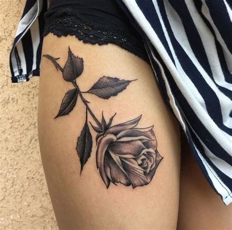 Rose Thigh Tattoos Designs Ideas And Meaning Tattoos For You