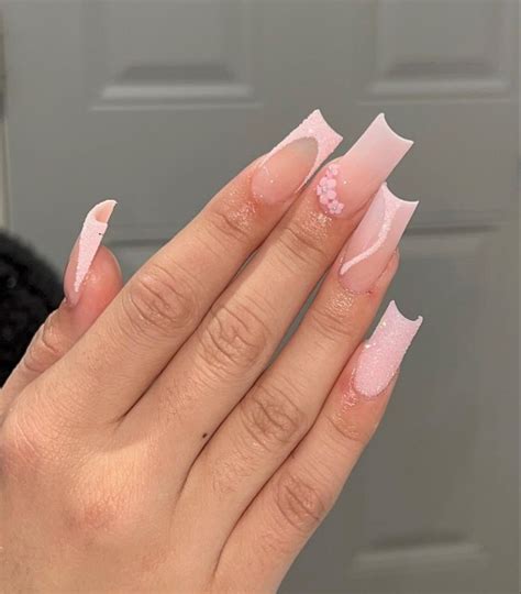 Pin By Amanda Morales On Nail Inspo Pink Acrylic Nails Short Acrylic