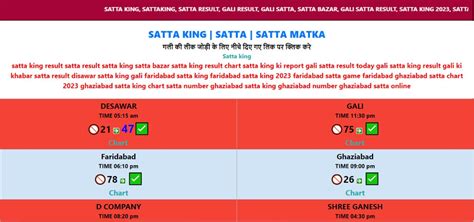 Satta King Faridabad Result Record Chart Satta Faridabad Flickr