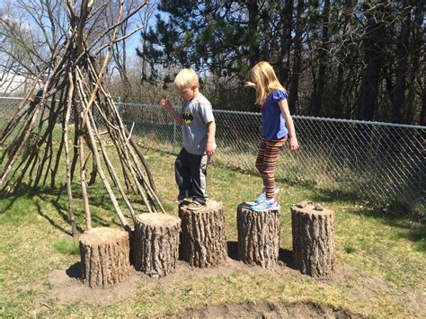 How To Make Stepping Stumps Embracing Motherhood Natural Playground