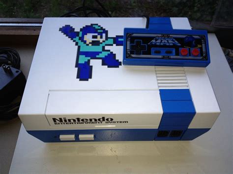 Mega Man Themed Nes By Hananas Nl On Deviantart Retro Games Console