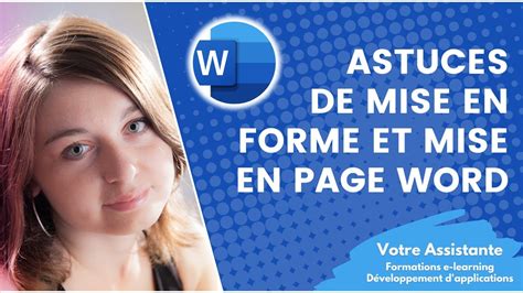 Astuces De Mise En Forme Et Mise En Page Word Youtube