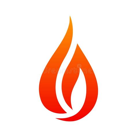 Fire Logo. Red, Yellow Fire Stock Vector - Illustration of design ...