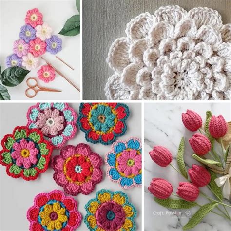 25 Free Crochet Flower Patterns