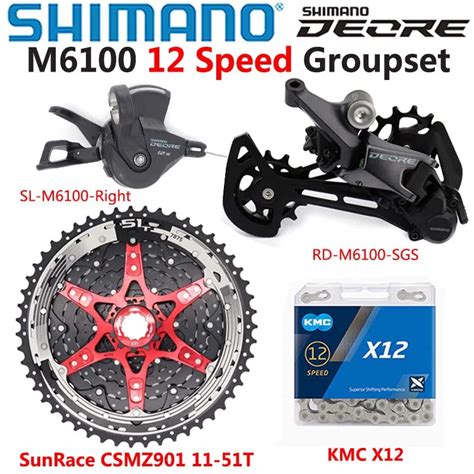 Shimano Deore M6100 Groupset Mtb Mountain Bike 1x12 Speed Csmz901 11