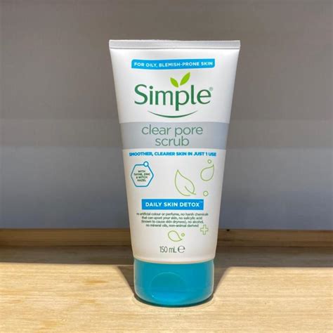 simple clear pore scrub daily skin detox ml lazada