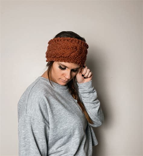 Winter Cable Knit Ear Warmer - Northern Moose