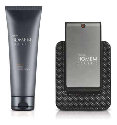 Perfume Homem Coragio Ml Shampoo Ml Natura Cuotas Sin Inter S