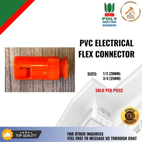 Per Pcs Poly Electrical Pvc Flexible Connector 12 34 Lazada Ph