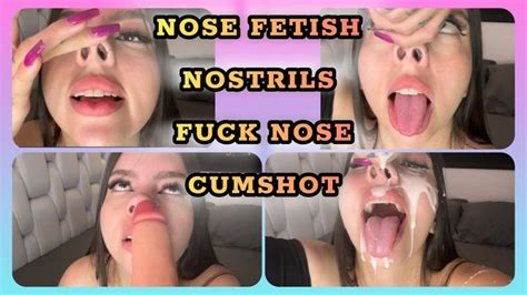 NOSE FETISH NOSTRILS DILDO NOSE FUCKING FAKE CUMSHOT ALL YOU CAN FETISH Clips4sale