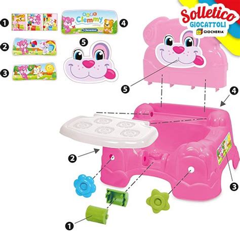 Poltroncina Portamattoncini Bambina Soft Clemmy Clementoni