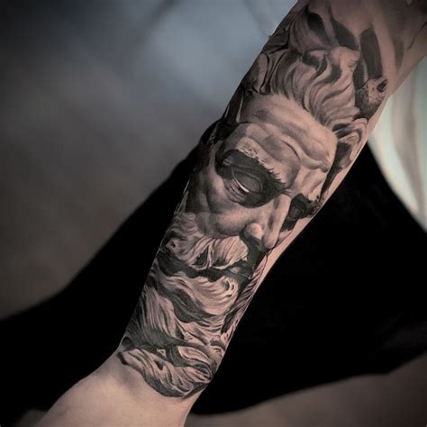 Neptun Tattoo Portrait Tattoo Tattoos Portrait