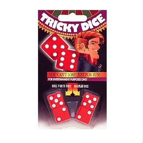 Tricky Magician Always Winning Dice 4pc .5" Close-Up Magic Trick, Red ...