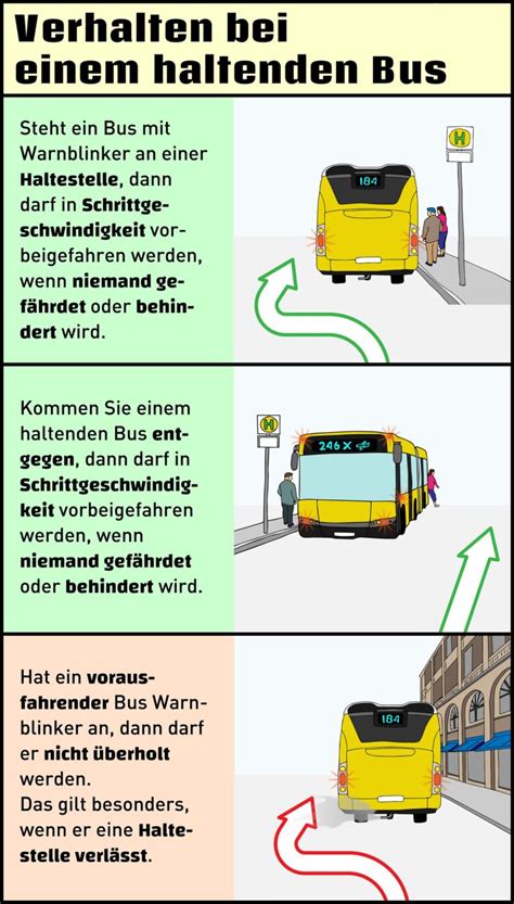 Bus mit eingeschaltetem Warnblinker überholen Bus 2024