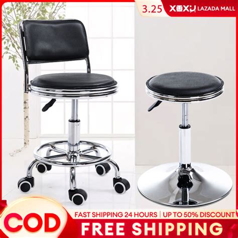 XUXU Swivel Chair Besi Kerusi Adjustable Height Rotatable Wheeled ...