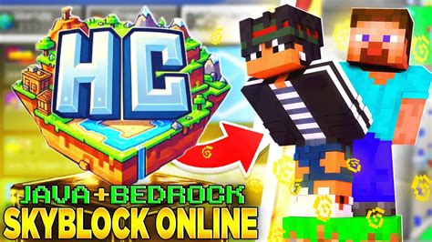 NOVO SERVIDOR De SKYBLOCK 1 20 Para MINECRAFT JAVA E BEDROCK