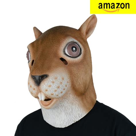 Larpgears Latex Squirrel Mask Full Head Animal Mask Glm A0051 Larpgears