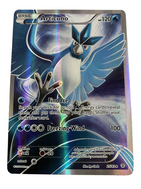 Articuno Full Art Generations Ultra Rare Ebay