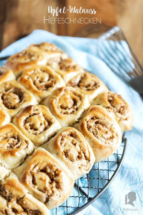 Hefeschnecken mit Apfel Walnuss Füllung inkl Thermomix Rezept