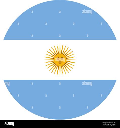 Argentina round flag vector illustration. Perfect for sign, symbol, icon, sticker, label, poster ...