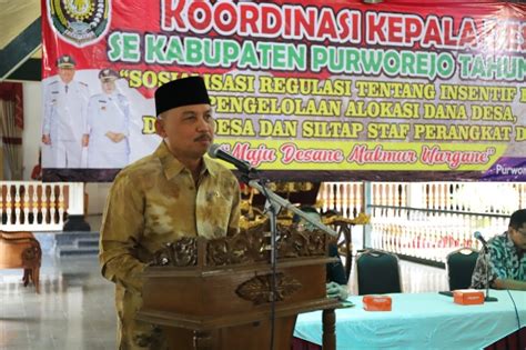 Kabar Gembira Ketua RT Dan RW Di Purworejo Bakal Terima Insentif