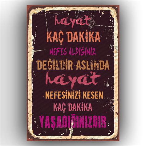 Hayat Ahşap Retro Poster Retro Ahşap Poster