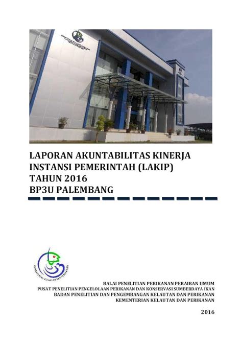 Pdf Laporan Akuntabilitas Kinerja Instansi Bp Upalembang Kkp Go Id