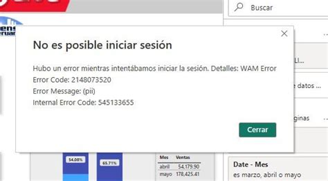 Error de inicio de sesión - Microsoft Fabric Community 