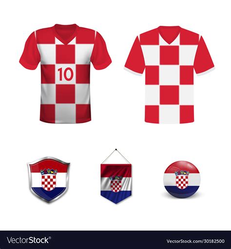 Croatia soccer jersey Royalty Free Vector Image