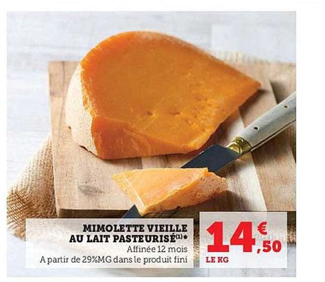 Promo Mimolette Vieille Au Lait Pasteuris Chez Hyper U Icatalogue Fr